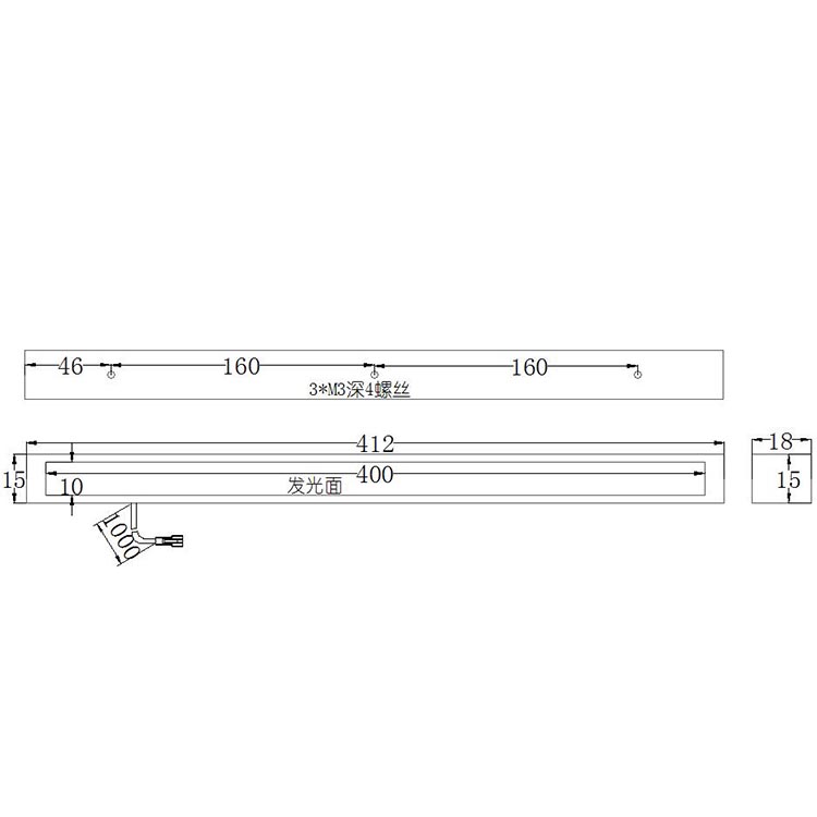 FH-BL40010条形光源尺寸