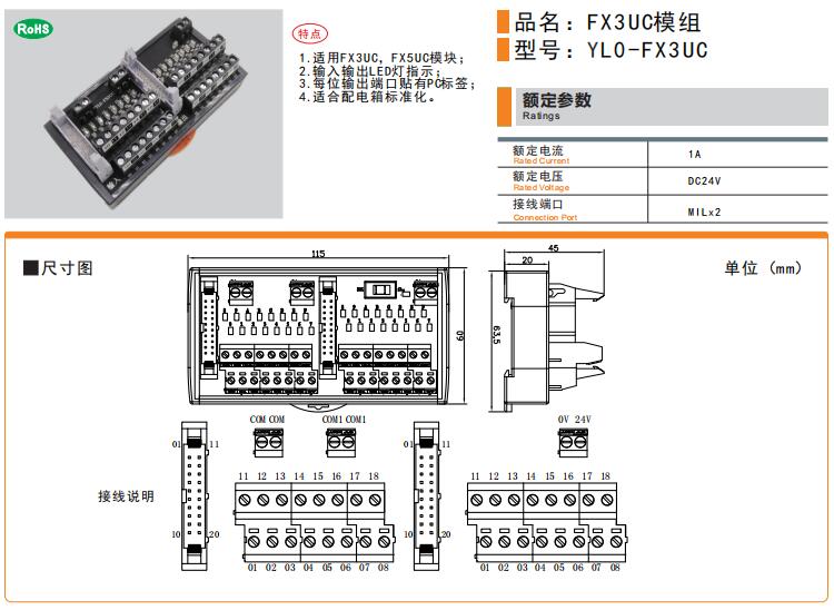 PLC端子台