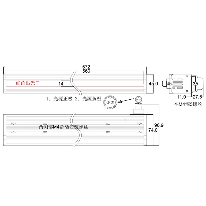 线扫相机光源