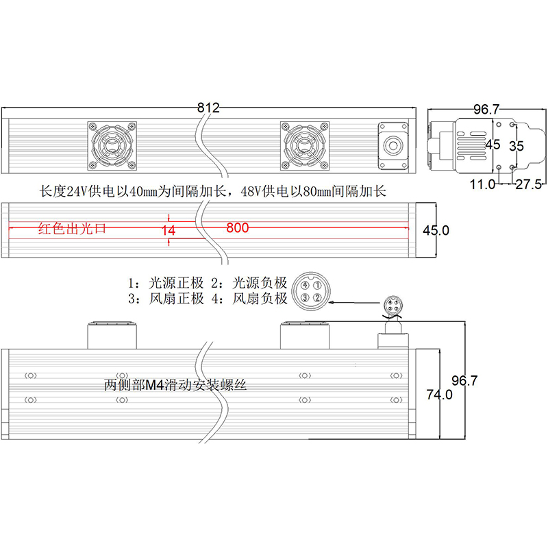 FH-LINE800H高亮线光源